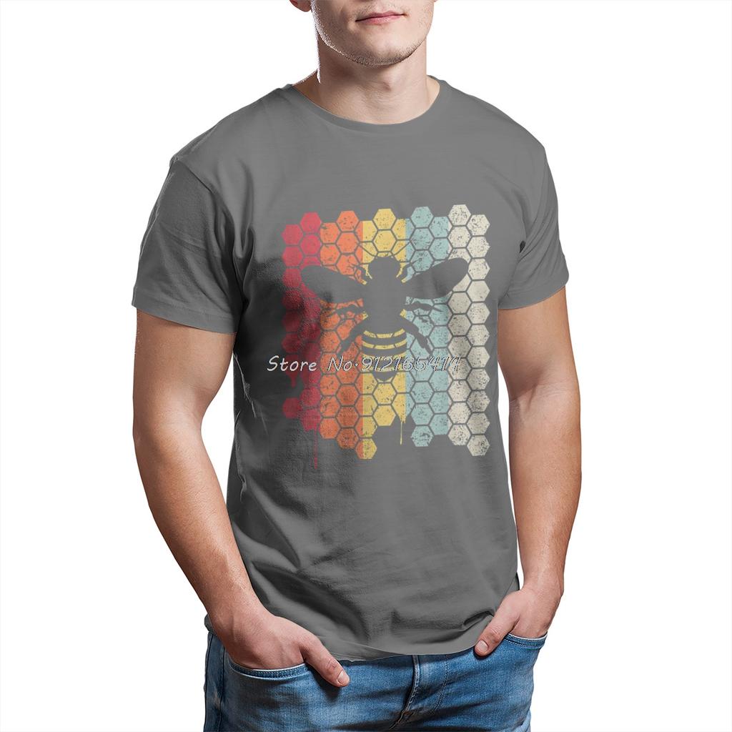 Bee . Retro Style Beekeeper T Shirt Men T Shirt Summer Cotton T-shirt Funny Tees Tops Oversize Streetwear