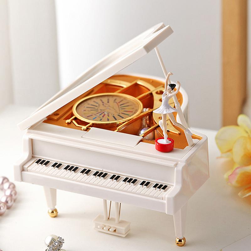 Dancing Ballerina Elegant Music Box Romantic Classic Piano Musical Box Exquisite Creative Eco-Friendly For Birthday Wedding Gift