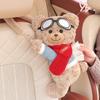 Soft Tissue Box Short Plush Bear Shape Multi-functional Storage Bag Cute Car Paper Box  Office