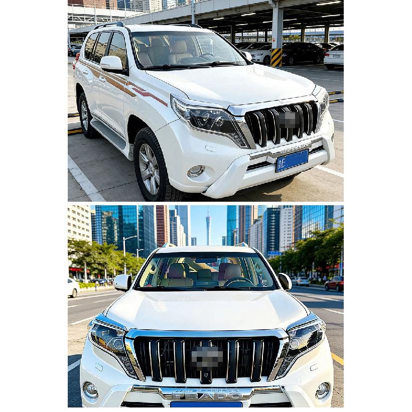 Headlight Eyebrow Trim For Toyota Prado 150 2014 2015 2016 2017 Front Lamp Brow Molding Strip Chrome Styling Car Exterior Parts