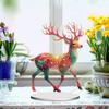 5D DIY Diamond Art Tabletop Decorations Acrylic Special Shape Peacock Diamond Painting Desktop Ornaments Kit Bedroom Table Decor