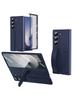 Originale Kratzfeste Handyhülle für Samsung Galaxy Z Fold 7 6 5 4 3 5G Ständer Gehärtetes Glasfolie Silikon Griff Schutzhülle