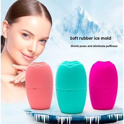 Roller Face To Remove Swelling Massage with Soft Rubber Ice Compress and Ice Mold