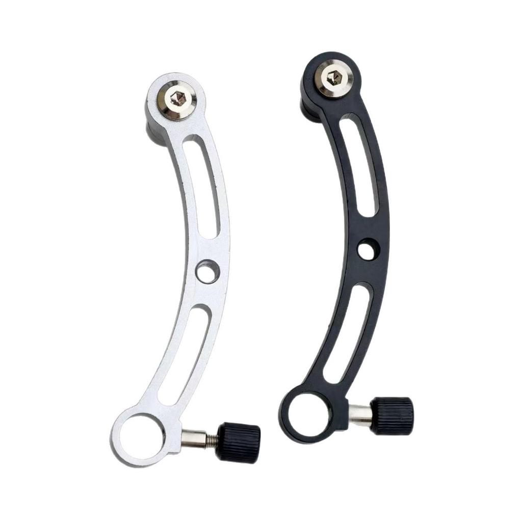 Fishing Chair Extension Kit: Aluminum-Magnesium Bait Tray & Rod Holder with Curved Arm