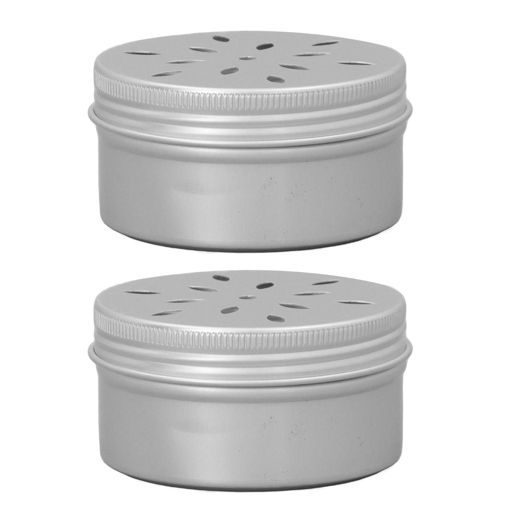 10PCS Dog Scent Training Boxes with 10 Soft Magnetic Stickers Hollow Hole Cover Aluminum Dog Nose Work Container