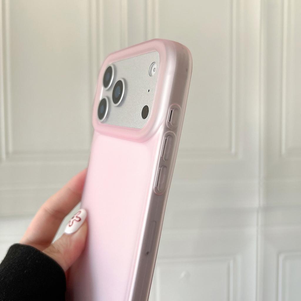 Applicable to iPhone17 Phantom matte mobile phone case Apple 16Pro color transparent TPU anti-drop soft protective case 14 simple