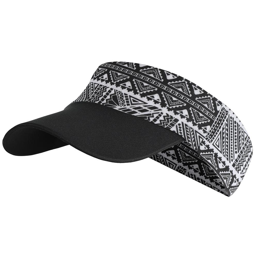 

2023 Спортивна бейсболка з порожнім верхом, складна кепка з принтом для бігу на відкритому повітрі, швидковисихаюча дихаюча шапка від сонця Average size high