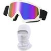 Dirt Bike Goggles ATV Off-Road Riding Motorcycle Motocross Glasses With Sun UV Protection Balaclava Full Face Cover