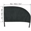 2Pcs Car Window Sunshade Mosquito Prevention UV Protective Breathable Mesh Side Window Sun Shade Cover Car Exterior Accessories