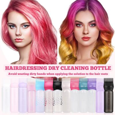 Hairdressing Cleaning Shampoo Bottle Comb Teeth Hair Bottle Cream Color Scale Perm Bottle