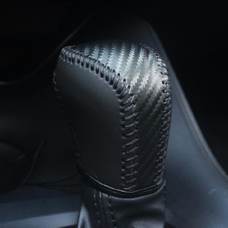 Leather Gear Shifts Knob Protector Car Gear Knob Sleeve Auto Shifters Knob Cover Vehicle Accessories Suitable for Vehicle