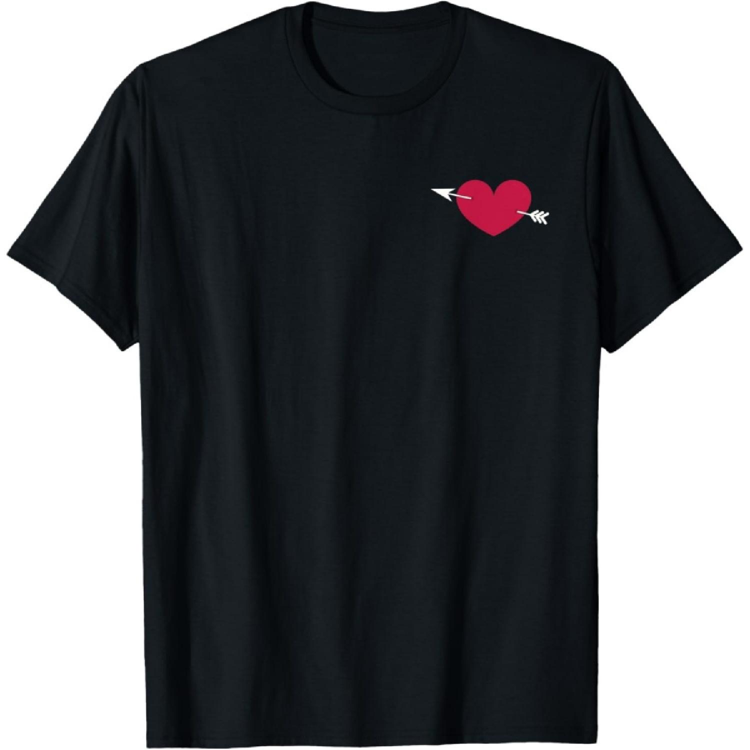 LOVESTRUCK SYMBOL CUPID S ARROW AND HEART STRUCK WITH LOVE T-Shirt S