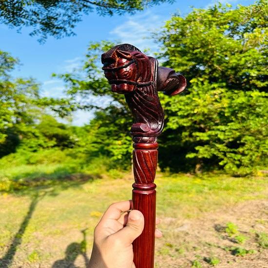 91.44 Cm Walking Cane Grandfather Stick Horse Head Walking Cane For Adult Wooden Walking Stick Christmas Gift