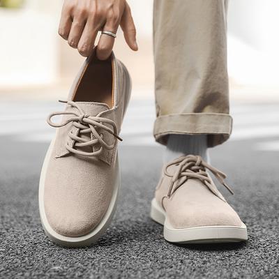 New Korean Suede Men's Sneakers Solid Casual Soft Comfort Breathable Non Slip Fashion Holiday GiftsPreppy All Season Walking