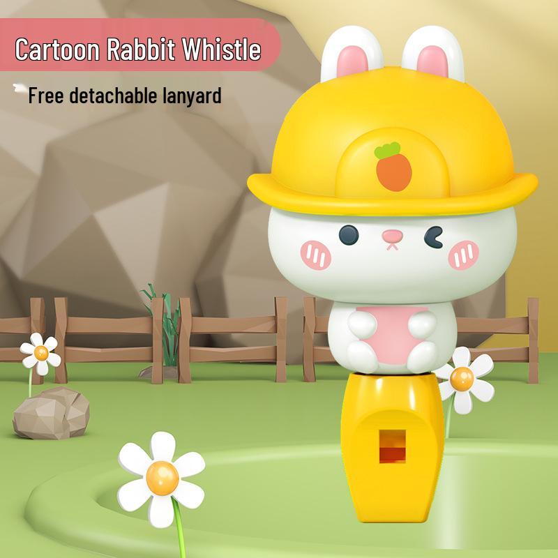 Children's Cartoon Whistle Toy with Lanyard: Small Trumpet, Floating Ball, Water Bird Design for Lung Capacity Exercise