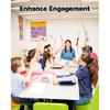 Extendable Finger Pointer Stick, School Collapsible Telescoping Long Hand Pointing Stick, Classroom Must Have Supplies Essentials, Blue Purple