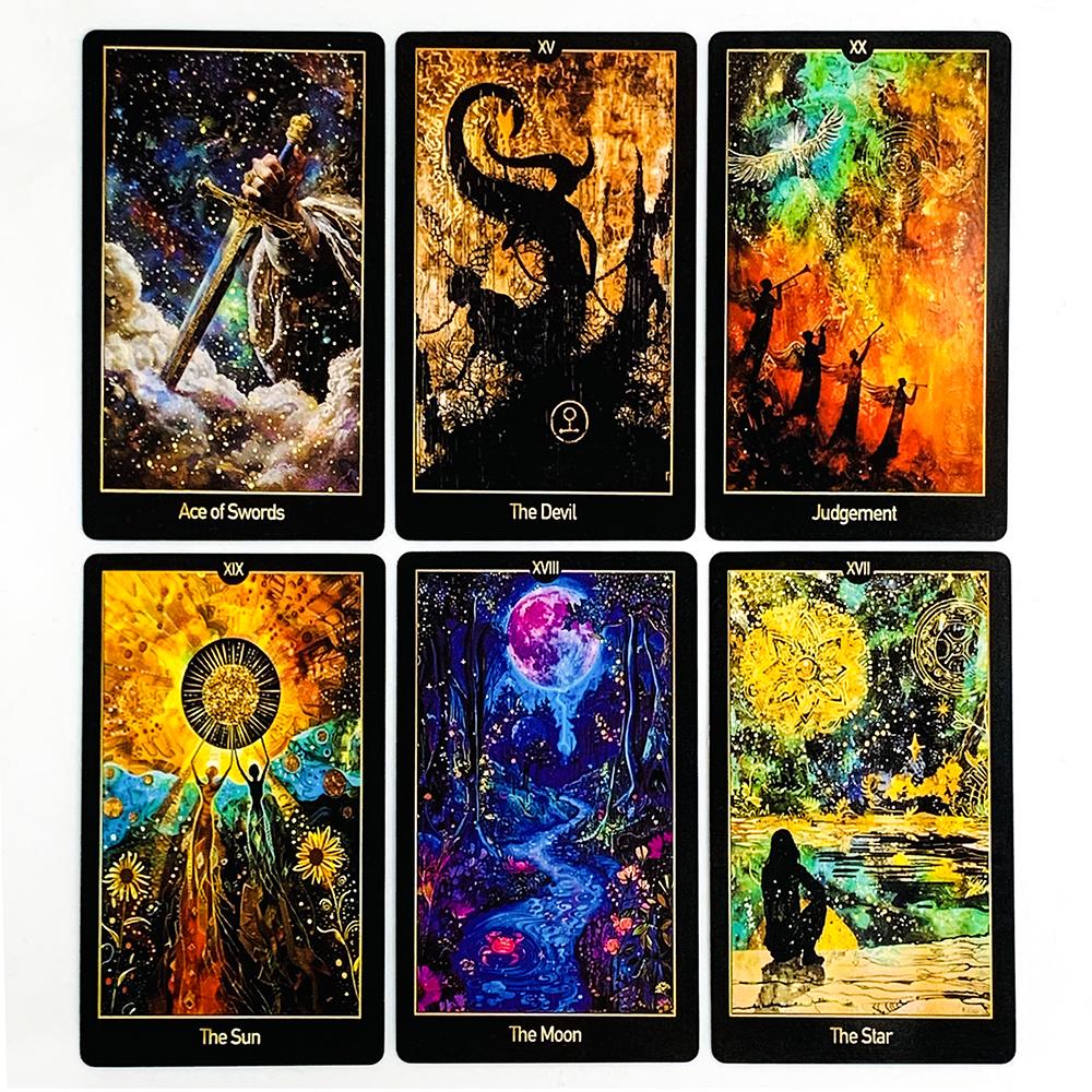Newest Cosmic Garden Tarot Deck Tarot Cards Fortune Telling Game Card Divination Fate Party Oracle Board Game Family Party Game