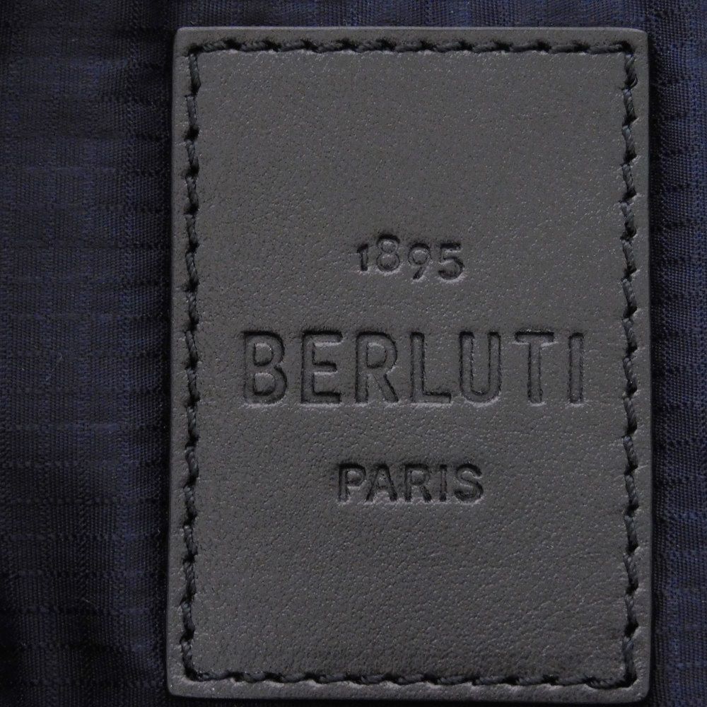 Used 11828 Chillout Nylon Scritto Tote 7924 New Logo All-Over Print Multicolor Shoulder Bag Calligraphy Navy Men's from