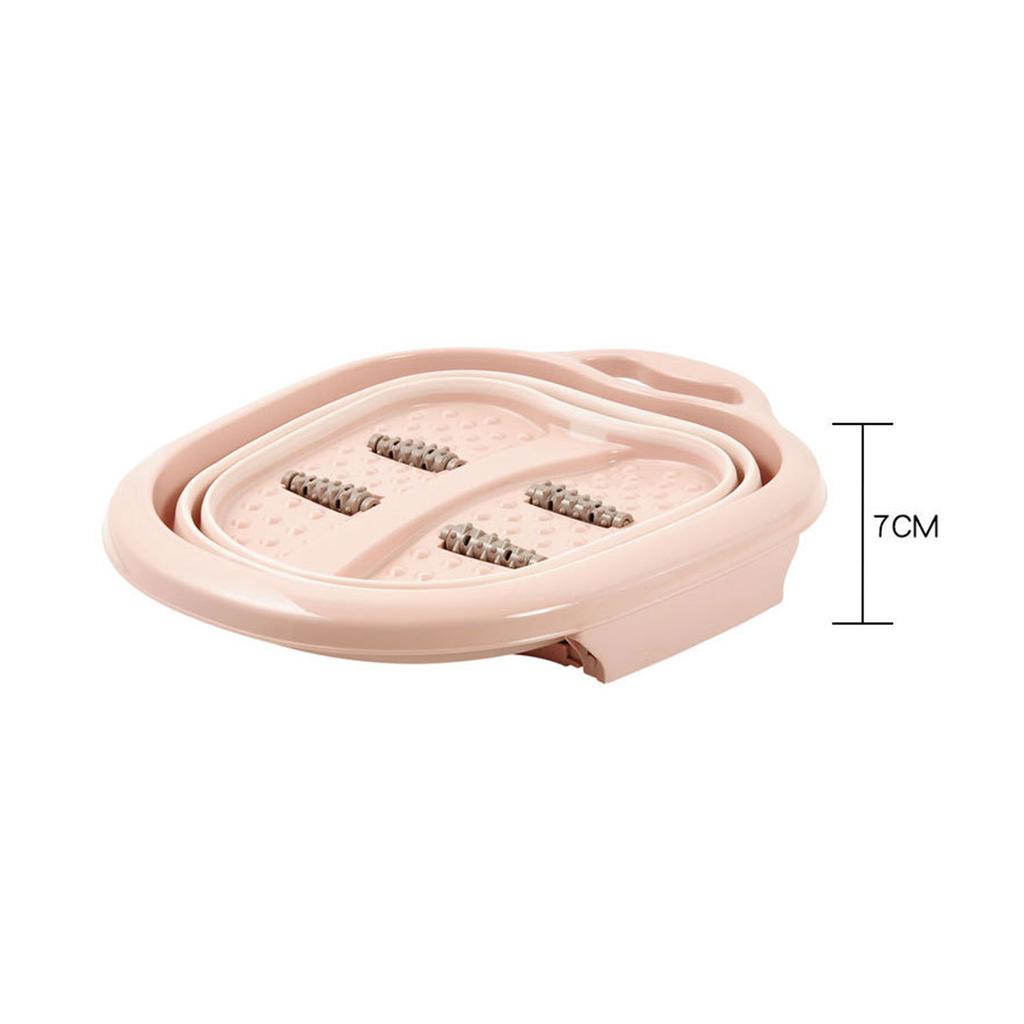 Foot Soaking Bath Basin Foldable Portable Roller Design SPA Massage Bucket for Relieving Feet Pain