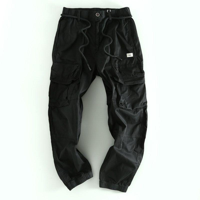 Trade Goods Withdraw from Cupboard Clearance Cut the Tag off Men's Overalls Casual Export US Leak-Picking Cattle Goods Multi-pockets Long Pants