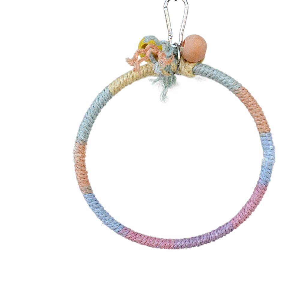 Paw Grinding Parrot Hanging Clip Colored Parrot Standing Stick Parrot Birds Cage Toy Training Toys