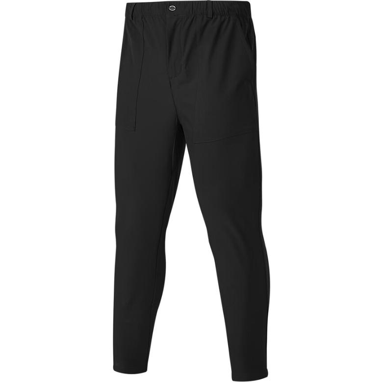 Skechers Quick-Drying Breathable Soft Comfortable Tapered Casual Pants Men bottoms Carbon-Black P324M010-0018 S