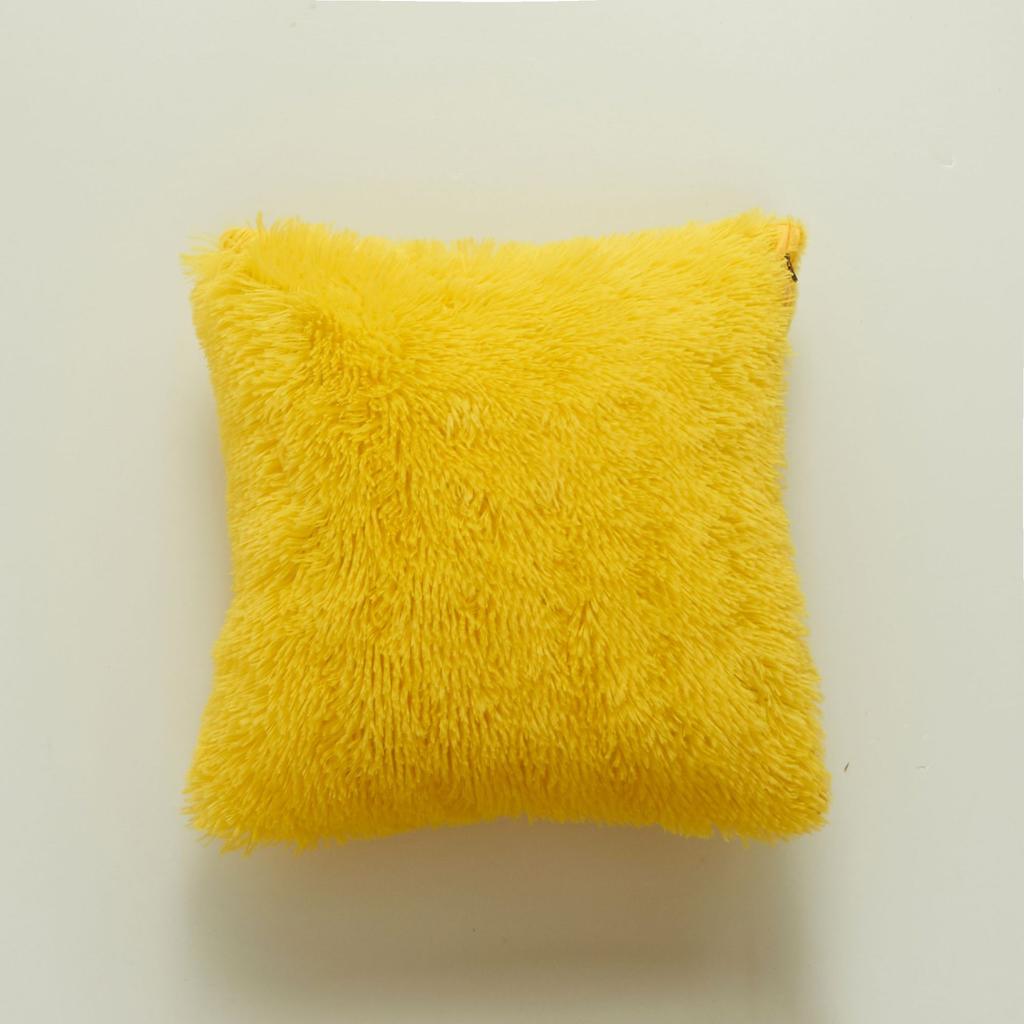 Korean Plush Pillow Cover, Crystal Plush Sea Lion Pillow, Soft and Comfortable Solid Color Creative Cushion Cover