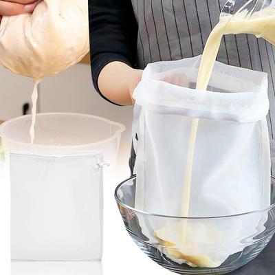 Sojové mléko Víno Filtrační sáček Ořech Sáček na mléko Čaj Káva Olej Jogurt Filtr Síťka Síťovina Opakovaně použitelné nylonové filtrační sáčky Sítka na potraviny
