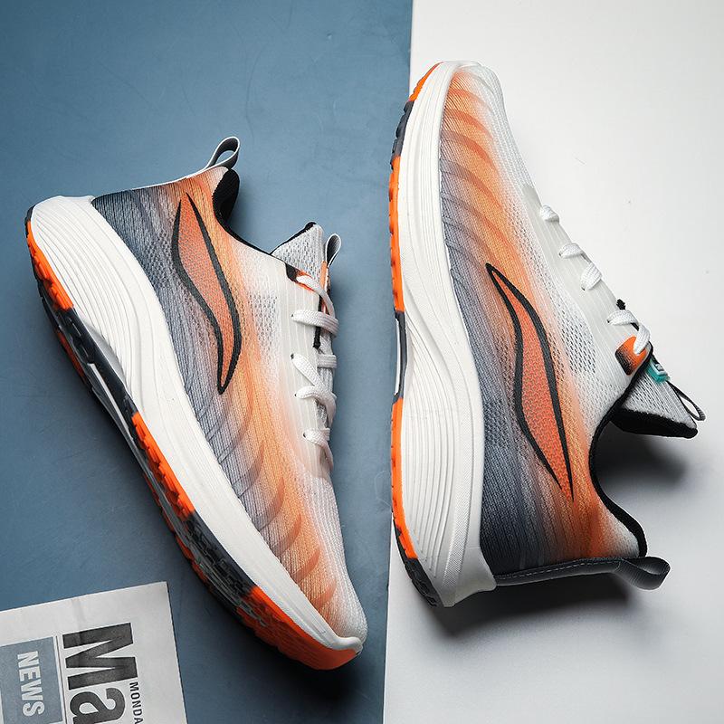 

Trend sports men s shoes Middle school students sports training shoes Non-slip and wear-resistant mesh sports shoes Breathable soft-soled shoes 36 women оранжевый