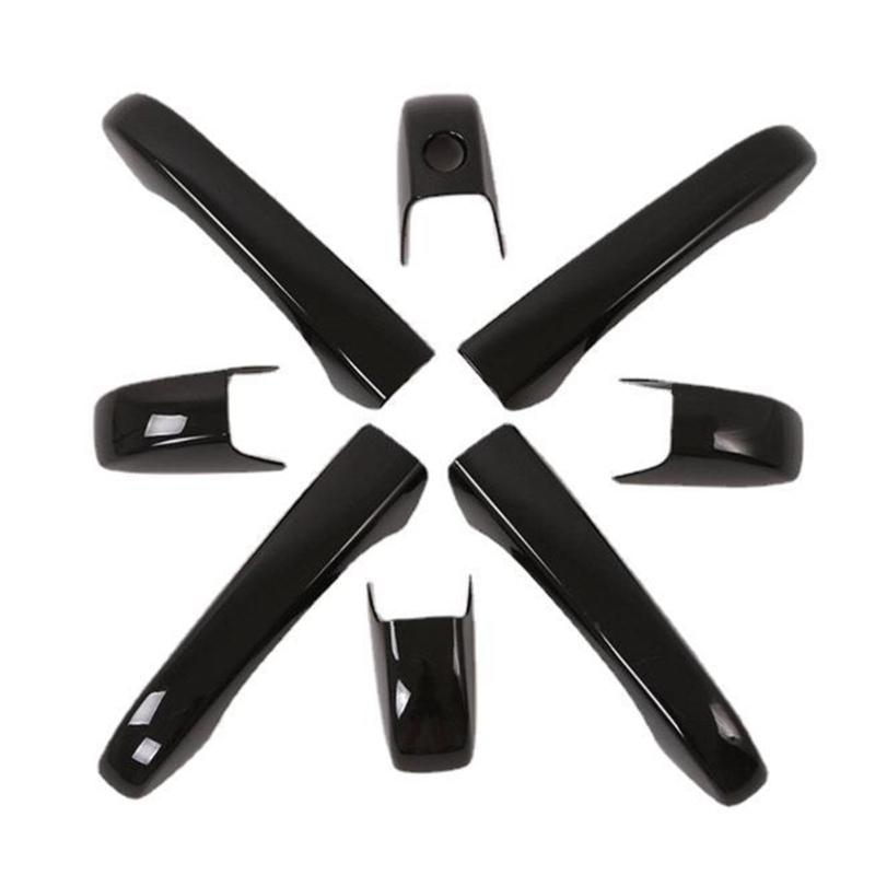 Pack Of 4 ABS Door Handle Covers with Anti Slip Grip & Easy Installation Vehicle Accessories for Multiple Automotive