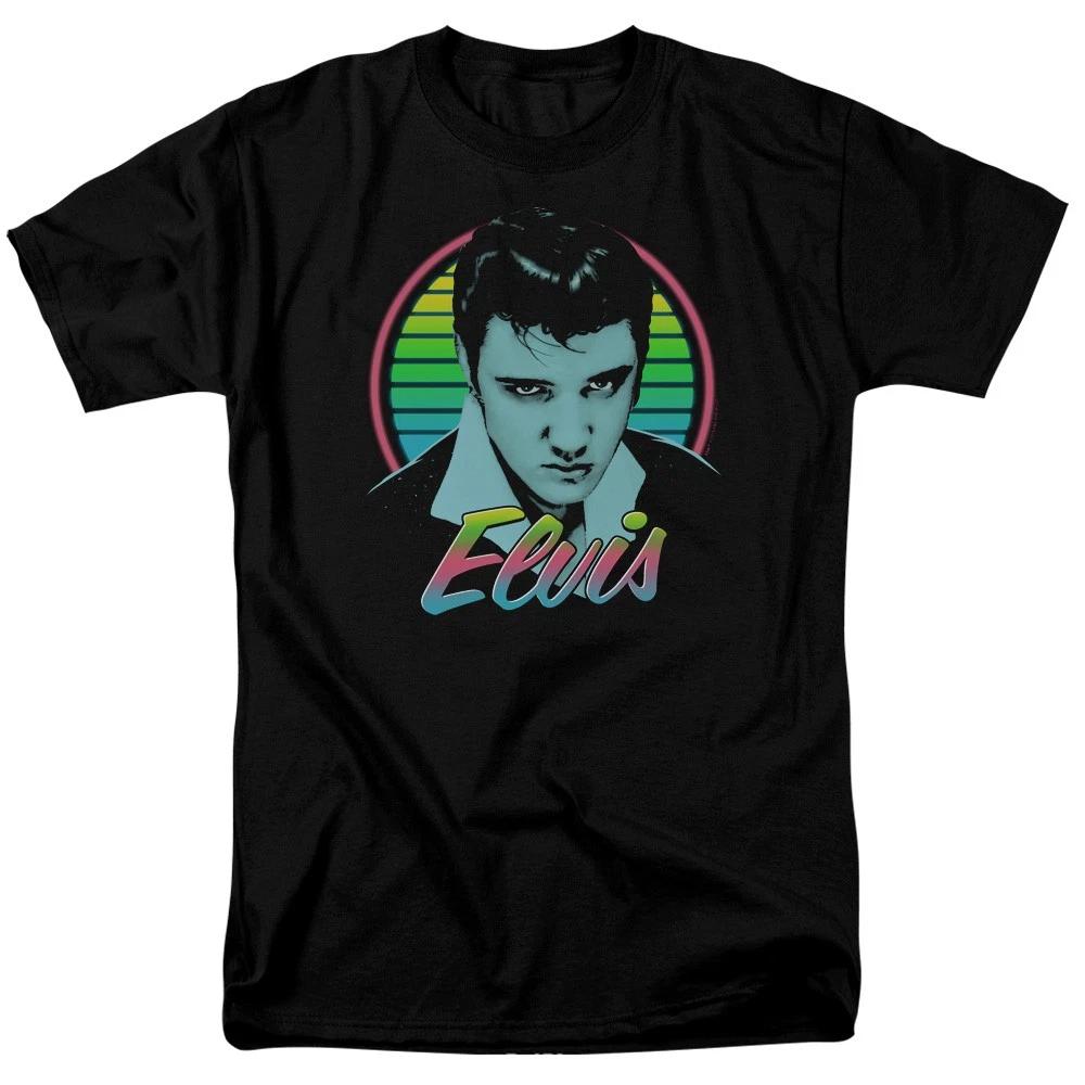 Elvis Presley - Neon King - Unisex Short Sleeve Children s T-shirt - Black 100