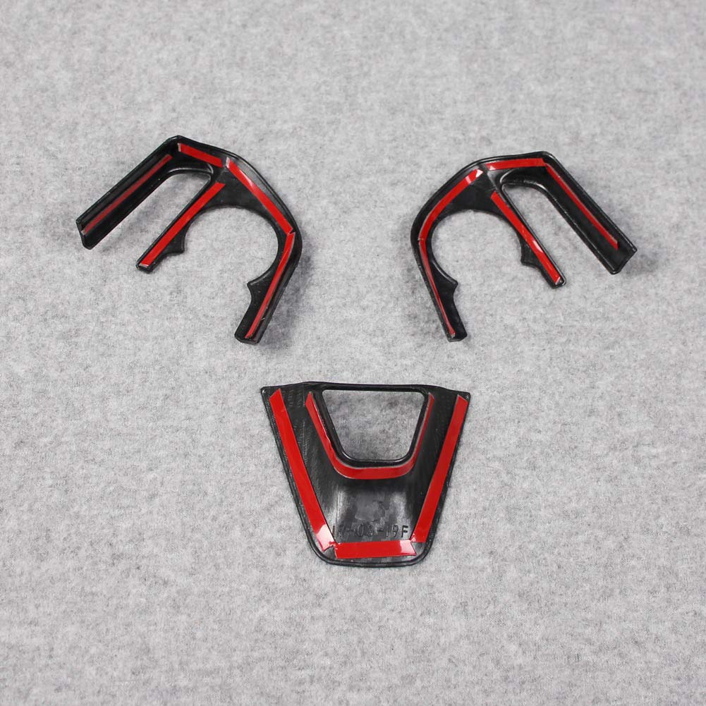 RUIQ Toyota RAV4 (5. generace) Vnitřní ozdoba volantu, Rám madla, Povrch z černých uhlíkových vláken, Navrženo exkluzivně pro Toyotu RAV4