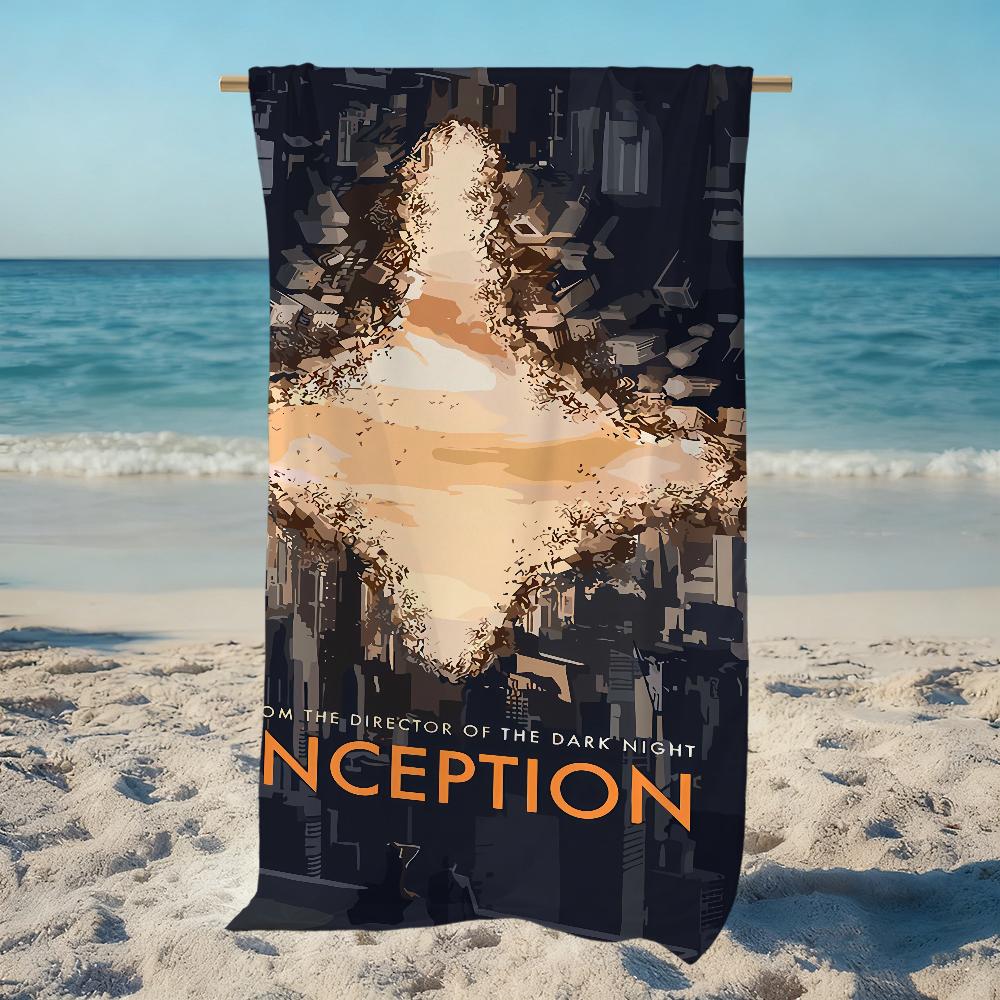 I-lnception Show Towel Large Quick-Drying Microfiber Soft Beach Towel for Travel Fitness Sauna Bathing Camping