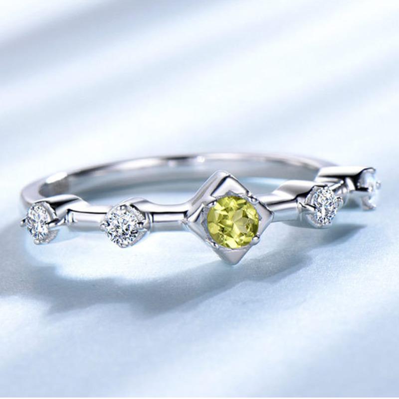 Gica Gema Luxusní 925 stříbrné šperky prsteny s modrými zirkonovými drahokamy Prsteny pro ženy Dárek k výročí svatby Banket