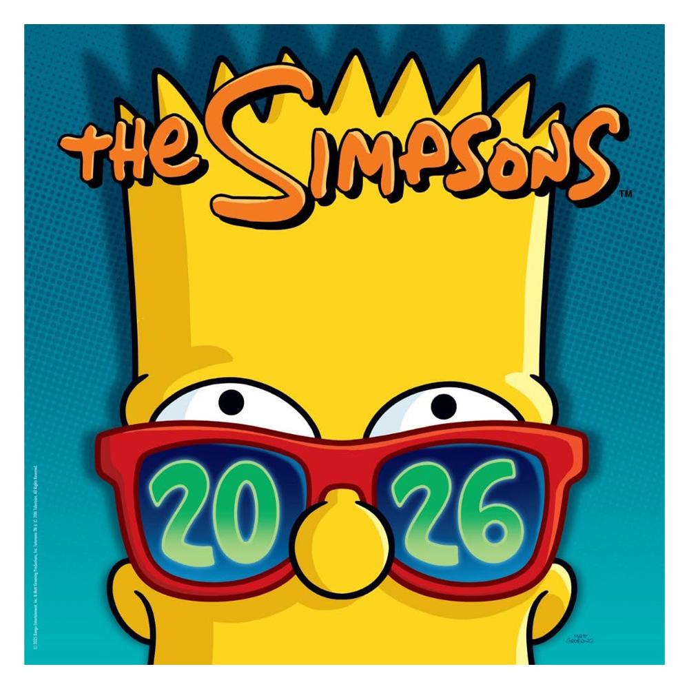 The Simpsons 2026 Square Wall Calendar