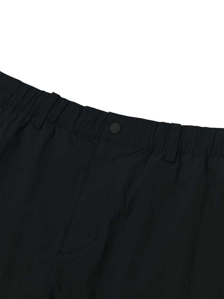 Jeimiweseuteu Nylon Stretch Cargo Shorts (Black)