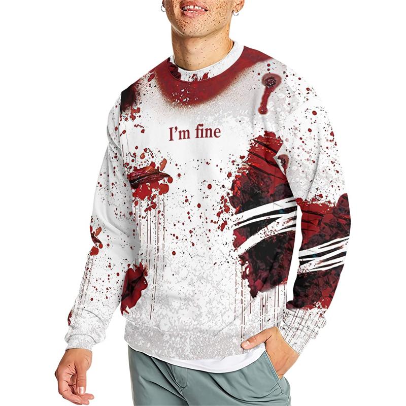 

3D Printed Rainbow Paint Splash Men s Long Sleeve T-shirt Four Seasons Fashion Casual Comfortable Round Neck Oversized T-shirt 6XL