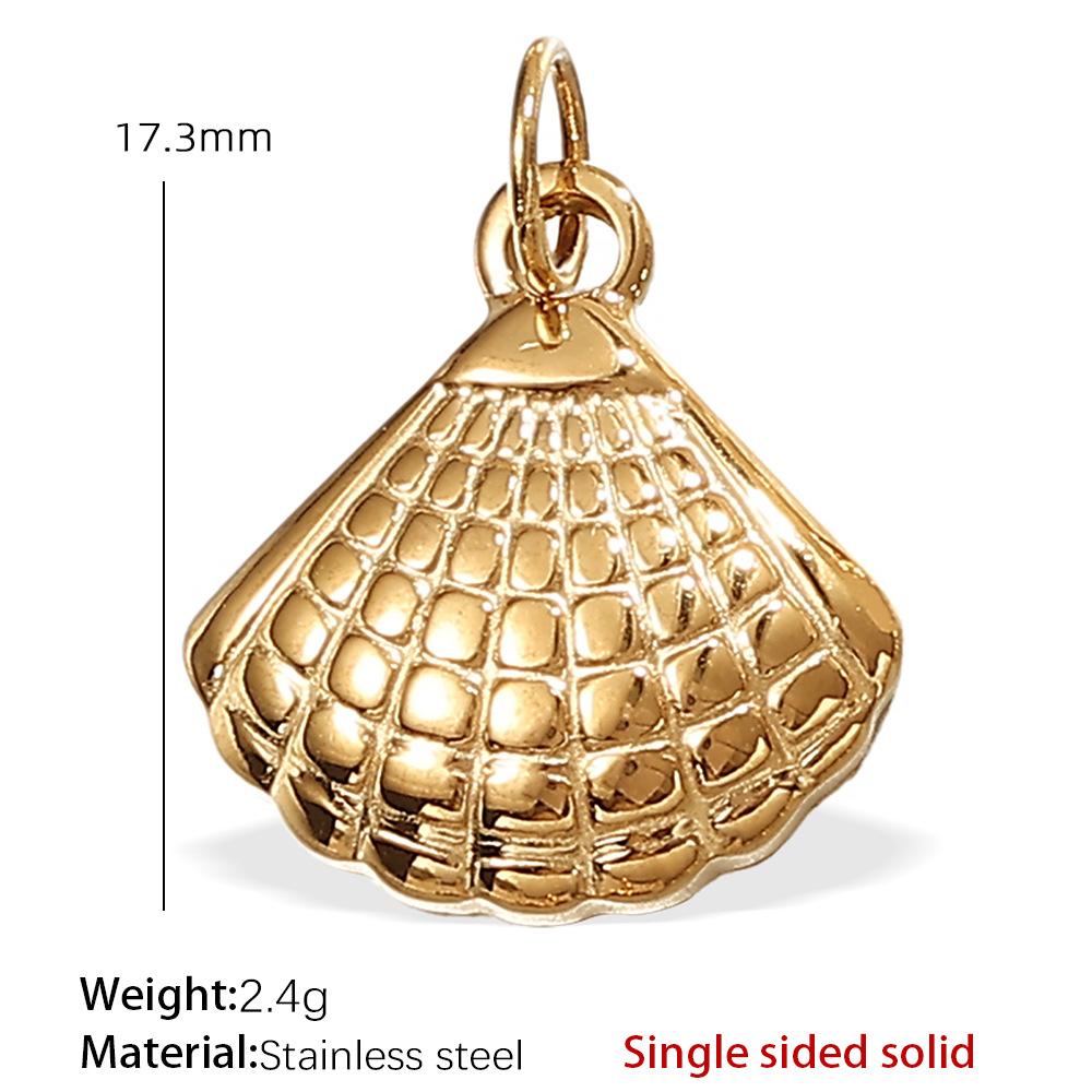 Stainless Steel Turtle Starfish Marine Life Pendant Plated Jewelry Accessories Diy Pendant Necklace