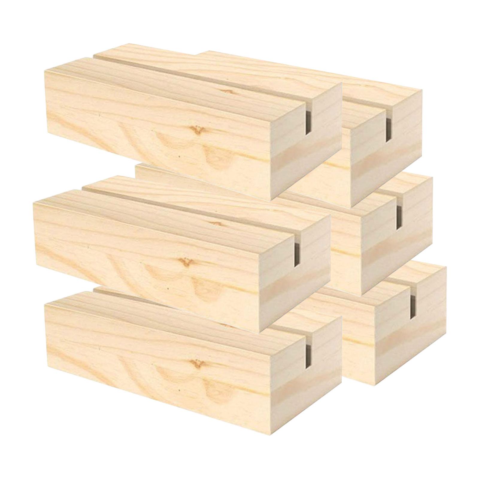 

6 Pieces Wooden Wreath Stand Base Wedding Decoration Accessories DIY Supplies for Home Tabletop Party Centerpiece Landscape