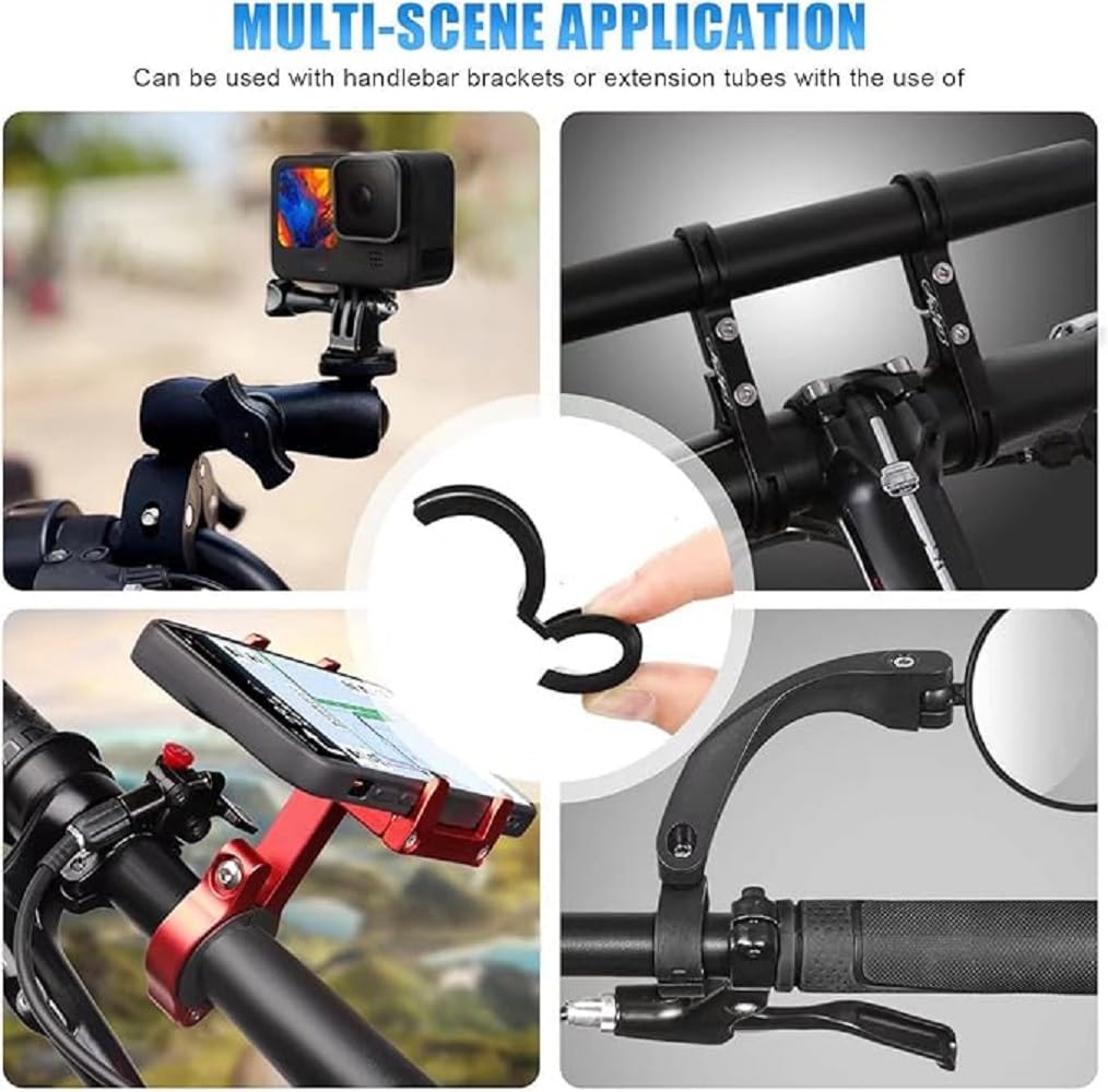 4pcs Handlebar Gasket Adapter, Rubber Gasket, Bicycle Handlebar 31.8~25.4/22.2 Handlebar