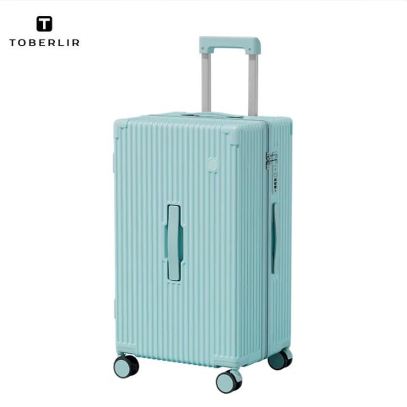 Tubolier Hardside Wide-Handle Travel Suitcase
