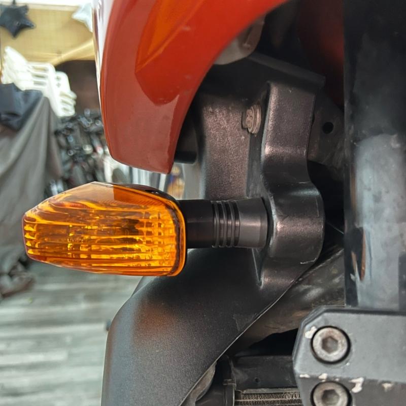 Motorcycle LED Lights with Clear Lenses Turn Signal Blinker Running Light for GSX-R 600/750/1000 K1 K4,1 Pair