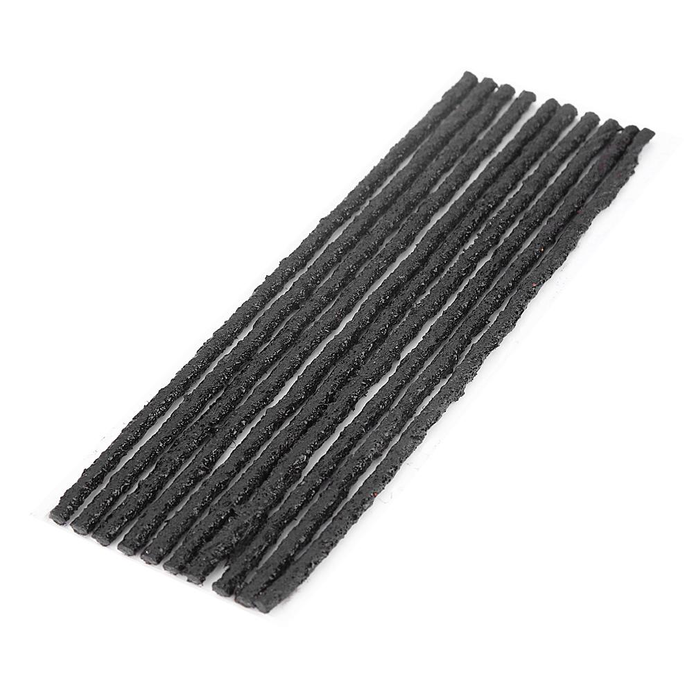 50pcs Black Tubeless Tyre Tire Puncture Repair Seal Rubber Strips Car Motorcycle 200*3.5mm