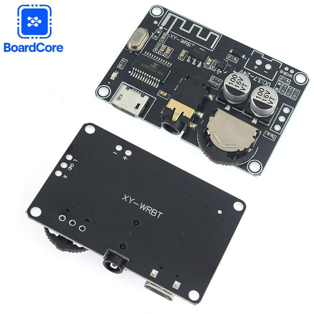 XY-WRBT Bluetooth 5.0 Audio Decoder Board Stereo Wireless Module with Volume Control 3.7~24VDC for Speaker Amplifier DIY