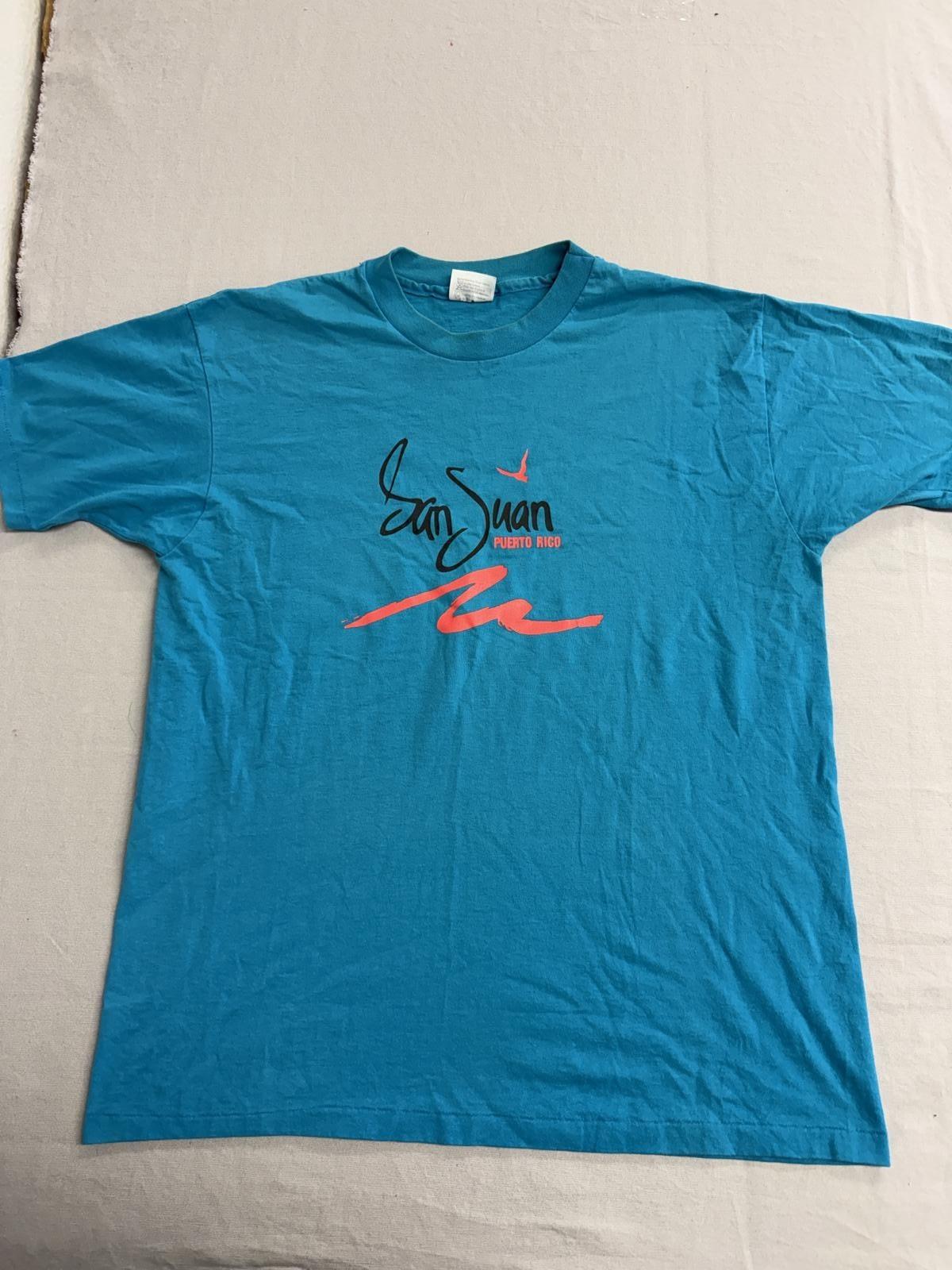 Vintage 80s San Juan Puerto Rico T-shirt Tourits Tee - XL XXXL
