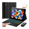 black【leather case+touch backlight+dual mode mouse+white touch pen】