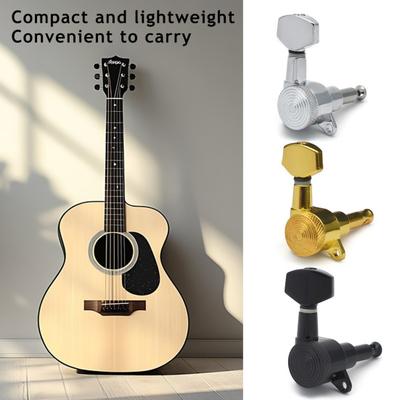 Meccaniche autobloccanti per chitarra Sinistra Destra Blocco Corde Chiavi di Accordatura Piroli Meccaniche Sostituzione Accessorio per Chitarra Elettrica Folk Acustica