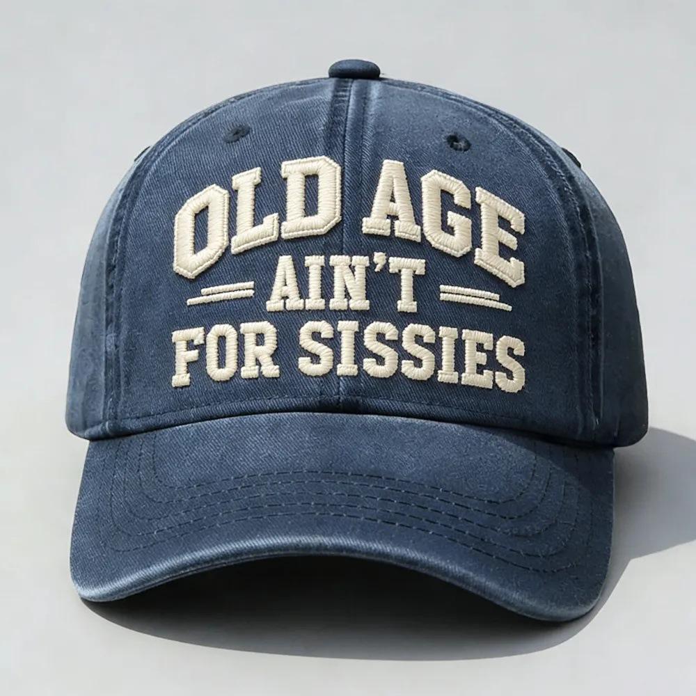 European and American Washed Soft-top Baseball Cap Female Letter OLD Printing Spring and Summer Curved-brimmed Outdoor Sun Hat Male