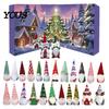 Christmas Countdown Gift for Kids 2026 Gnome Advent Calendar, 24 Day Box Set with Faceless Indoor Decoration Plush Dolls, Xmas Ornaments Tree Hanging