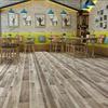 16pcs/set Wood Grain Floor Sticker Self-adhesive Imitation Wall Tiles  Bedroom Decoration